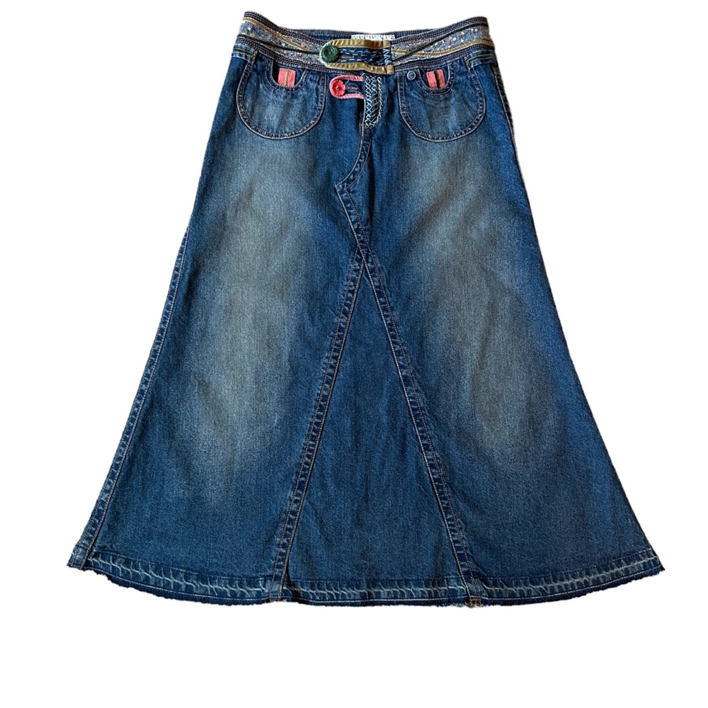 An Original By Carol Anderson For Cabi Denim Maxi Skirt Size 6